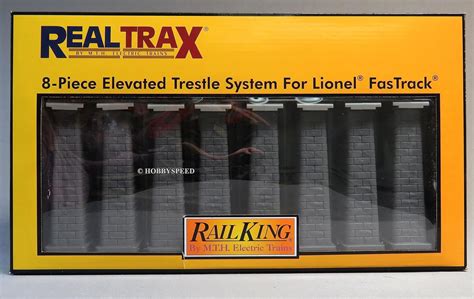 Amazon MTH RAILKING 8 Piece Elevated Trestle Set For FASTRACK O