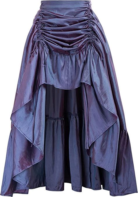 Scarlet Darkness Women S Gothic Steampunk Skirt Victorian High Low