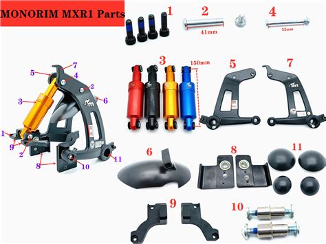 Monorim MXR1 Rear Suspension Parts For Ninebot Max G30 G30D G30LP