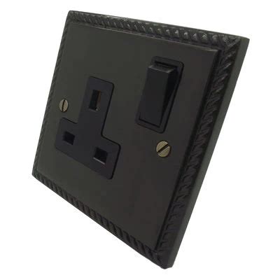 Rope Edge Bronze Switches Sockets SuperSockets Co Uk