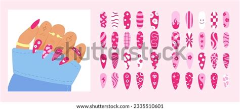 20 Barbie Nail Design Images, Stock Photos & Vectors | Shutterstock