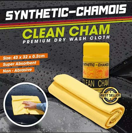 Original Cham Clean Towel Synthetic Chamois Makapal Lazada Ph