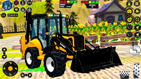 New Bulldozer Jcb Dx Backhoe Loader Driving Game Bus Simulator