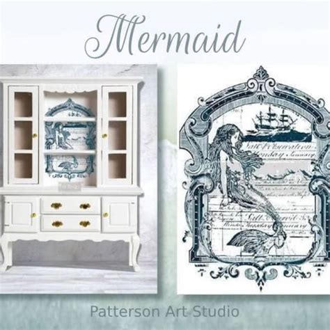 Mermaid Furniture Transfers Etsy