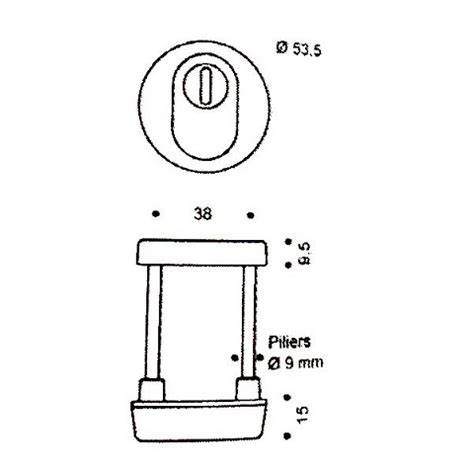 Rosace De S Curit Vachette Pour Cylindre Europ En
