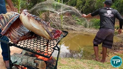 Pesca De Tarrafa Fil De Til Pia No Tacho Youtube