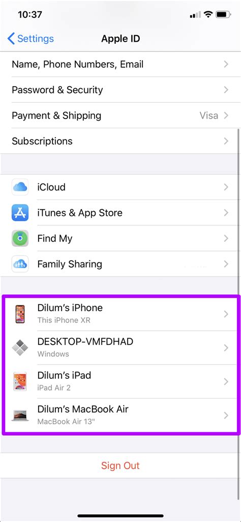 4 Ways To Remove A Device From Apple Id Guiding Tech