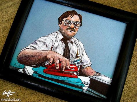 Milton Original Office Space Red Stapler Mike Judge Work