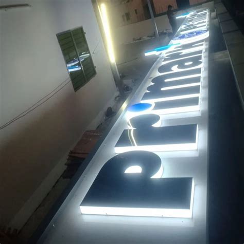 Led Glow Sign Board Letter Material Acrylic Size 8x1 Feet At Rs 700