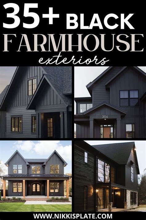 Best Modern Black Farmhouse Exteriors Black Modern Farmhouse