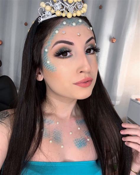 💙🐚 Mermaid 🐚💙 Nossa Primeira Make De Carnaval Através Das Enquetes