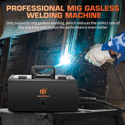 Non Gas Mig Welder Hzxvogen Mini Mig Semi Automatical Gasless Welding