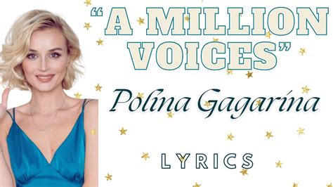 A Million Voices By Polina Gagarina Lyrics Youtube