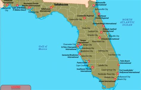 Maps Of Airports In Florida United States Map