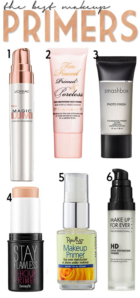 The Best Makeup Primers Hairspray And Highheels