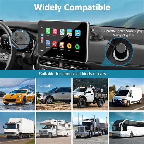 Carpuride Newest Upgrade Wireless Carplay Android Auto Inch