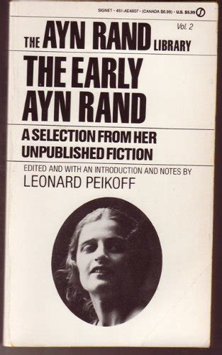 The Early Ayn Rand Amazon Co Uk Rand Ayn Peikoff Leonard