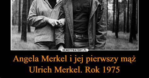 Angela Merkel i jej pierwszy mąż Ulrich Merkel. Rok 1975 – Demotywatory.pl