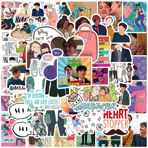 Heartstopper Series Stickers Pcs Set Waterproof Diy Fashion Decals