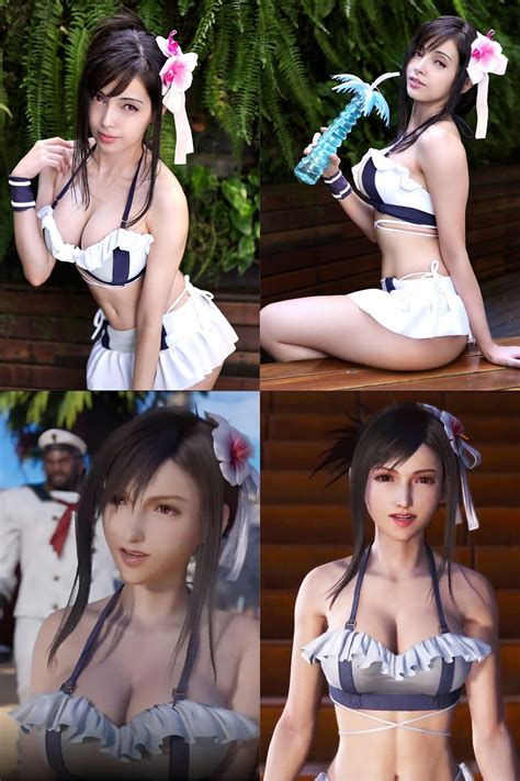 Tifa Lockhart Shining Spirit Swimsuit Ff Rebirth Cosplay By