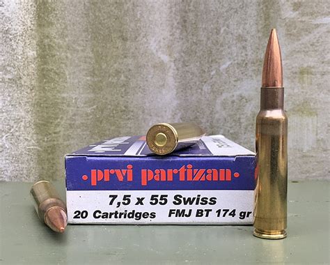 PPU 7 5x55mm SWISS 174gr FMJ BT 20rd BOX