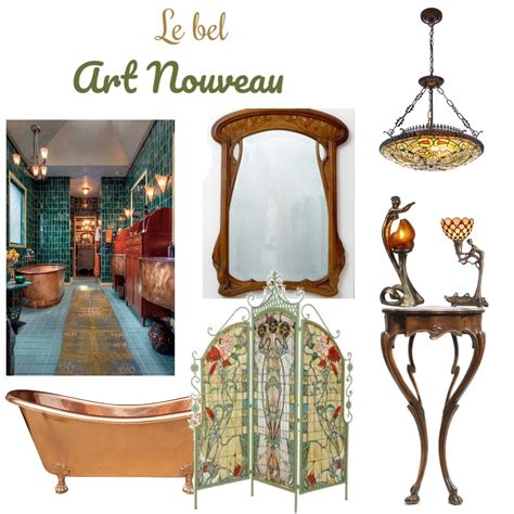 Le bel Art Nouveau Interior Design Mood Board by Laczi Emôke in 2024