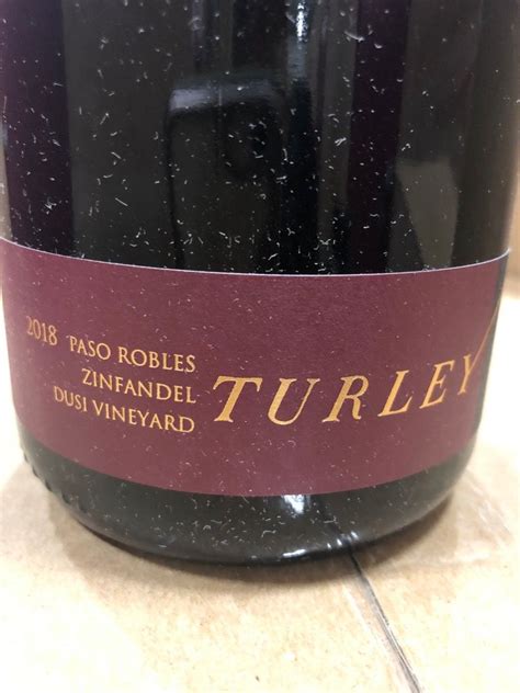 Turley Zinfandel Dusi Vineyard Usa California Central Coast