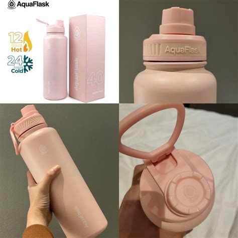 40oz Aquaflask In Ballet Pink Furniture Home Living Kitchenware