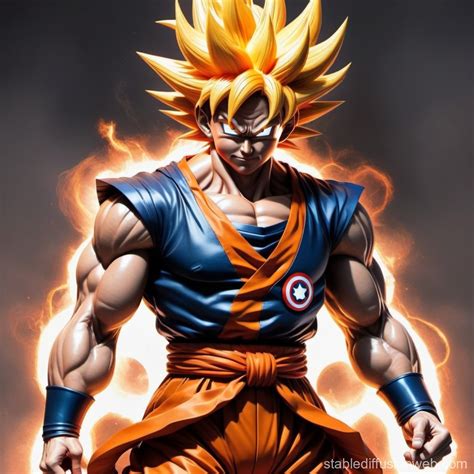 Goku in Marvel Universe | Stable Diffusion Online