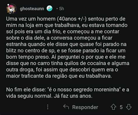 Uma Vez Um Homem 40anos Sentou Perto De Mim Na Loja Em Que Trabalhava