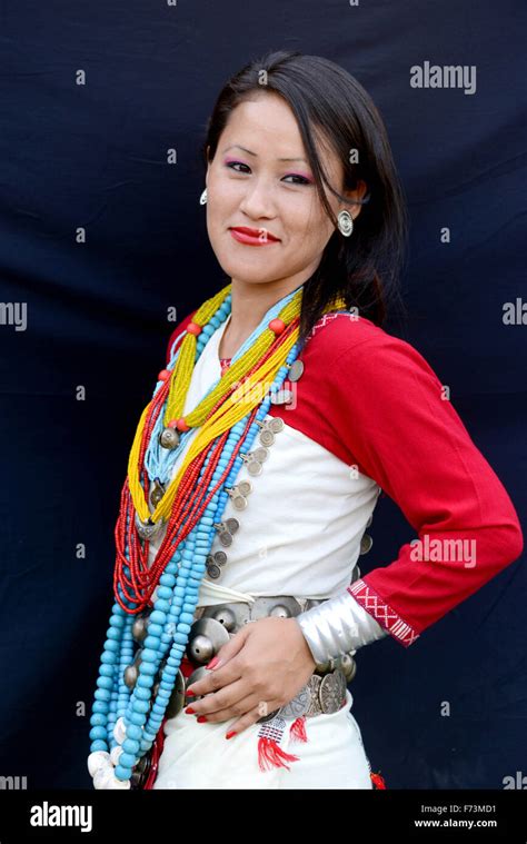 Nyishi tribe woman, arunachal pradesh, india, asia, mr#786 Stock Photo ...