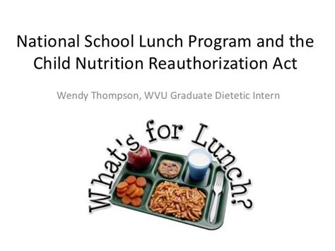 National School Lunch Program