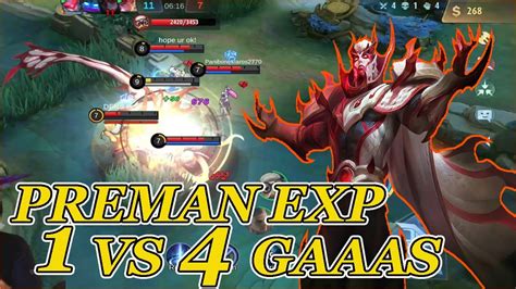 Top Global Yhu Zhong Preman Exp Lane Tak Pernah Takut 1 Vs 4 Mobile