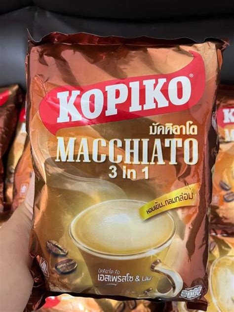 Kopiko Macchiato 3 In 1 Instant Coffee Mix Original From Thailand 7 And