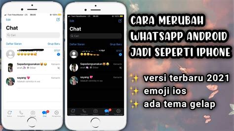 CARA MERUBAH WHATSAPP ANDROID JADI SEPERTI IPHONE YouTube