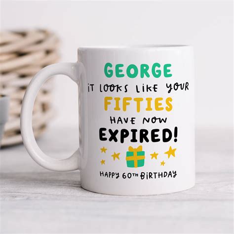 Personalised Th Birthday Mug Fifties Have Expired By Arrow Gift Co