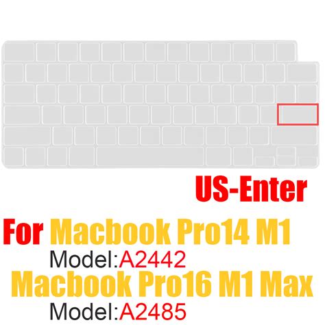 EU US keyboard cover for macbook pro 14 inch m1 a2442 macbook pro 16 ...