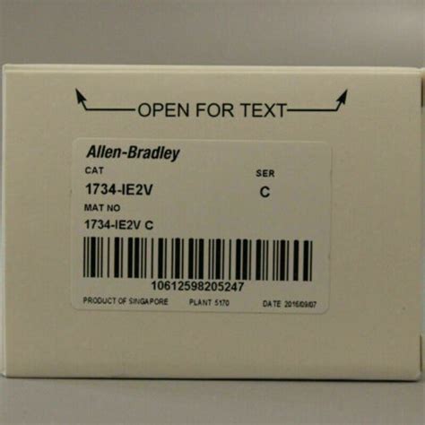 New Allen Bradley Ie V Ser C Point Analog Plc Input Module