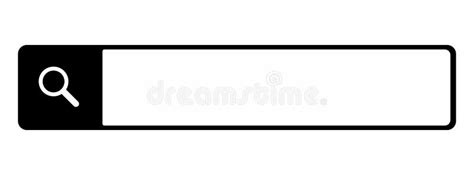 Simple Black Search Bar Search Box Vector Illustration About Search