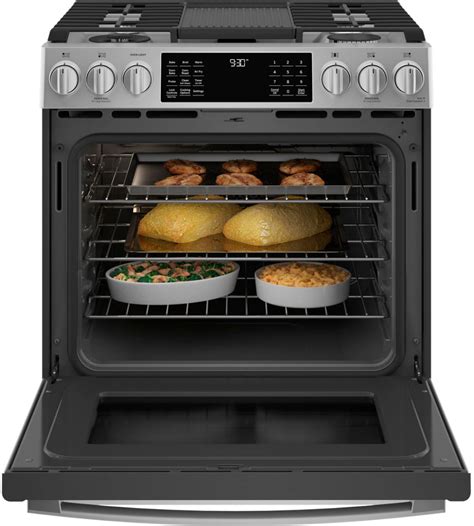 Ge Profile™ 30 Fingerprint Resistant Stainless Steel Slide In Dual Fuel Range Spencers Tv