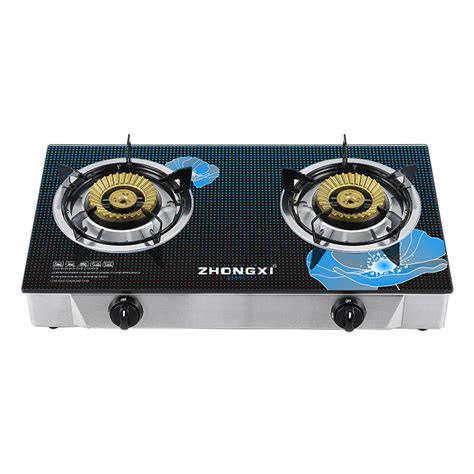 Factory Supply Double Burner Energy Saving Modern Style Household Gas Stove China Burner And