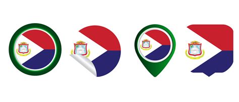 Ilustración De Símbolo De Icono Plano De Bandera De San Martín 12892241 Png