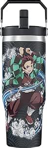 Amazon Demon Slayer Kimetsu No Yaiba Tanjiro Vaso Con Tapa Vaso