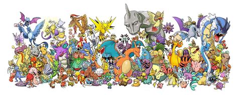 Original 151 Pokemon Poster