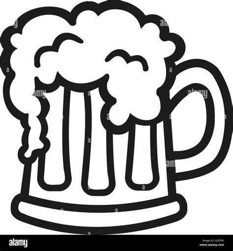 Cartoon Beer mug Stock Photo - Alamy