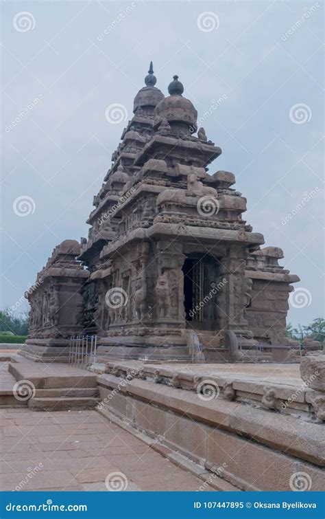 Shore Temple in Mamallapuram,India Stock Image - Image of india ...