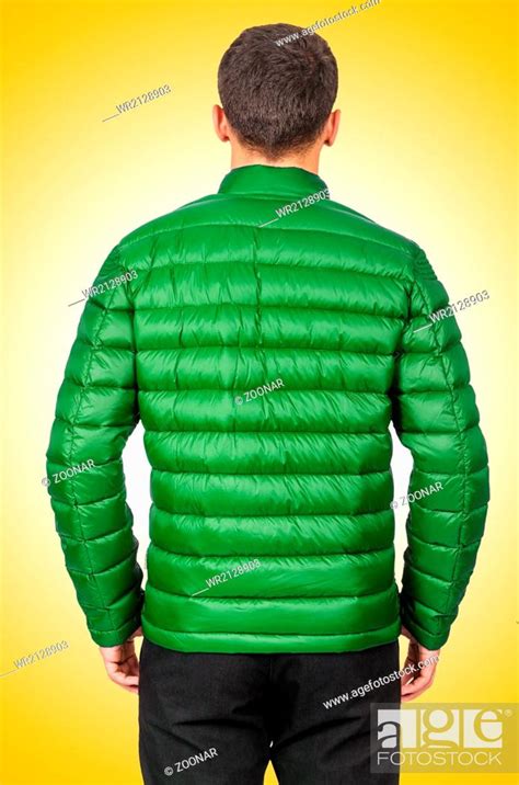 Male Coat Isolated On The White Stock Photo Picture And Royalty Free