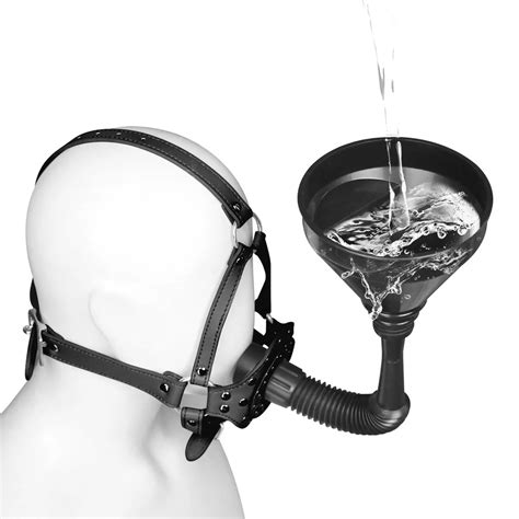 Funnel Mouth Gag Fetish Bdsm Bondage Set Sex Tools Erotic Slave