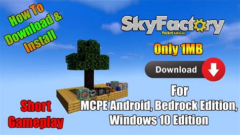 How To Download And Install Skyfactory Map For Pocket Edition Mcpe