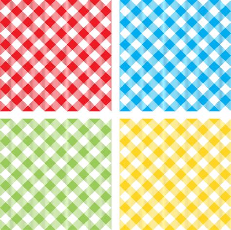 set checkered colored tablecloth diagonal seamless pattern 34469777 ...